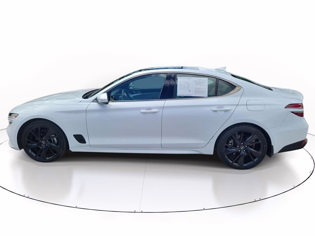 2023 Alta White Genesis G70 2.0T SPORT PRESTIGE RWD Sedan