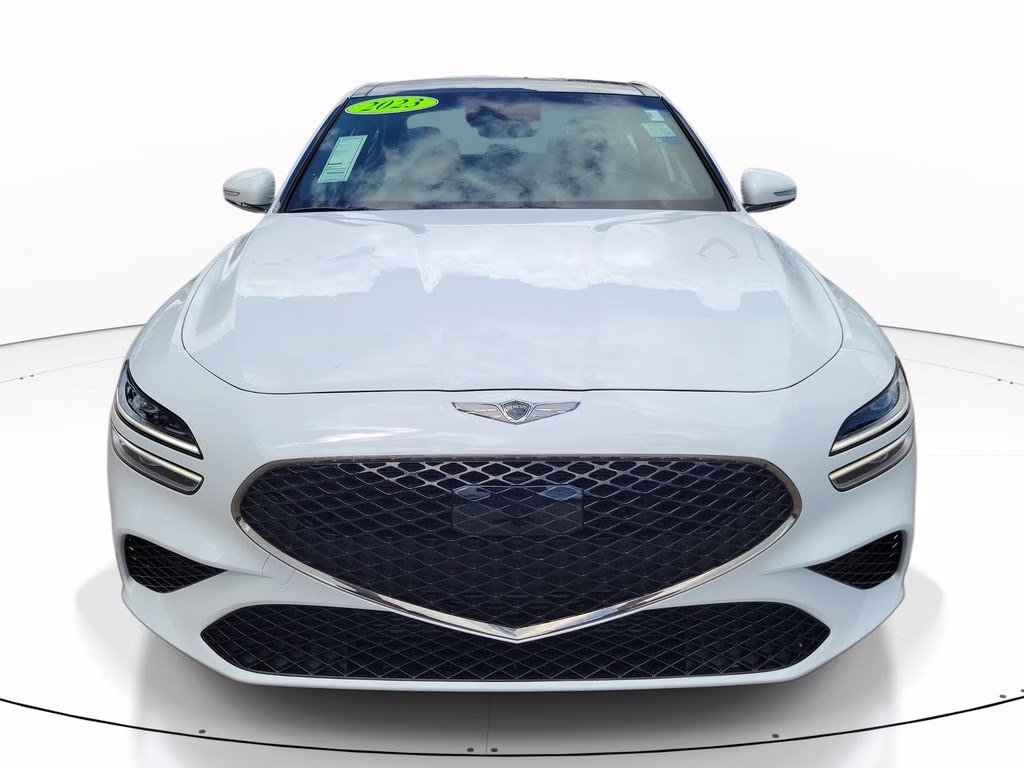 2023 Alta White Genesis G70 2.0T SPORT PRESTIGE RWD Sedan