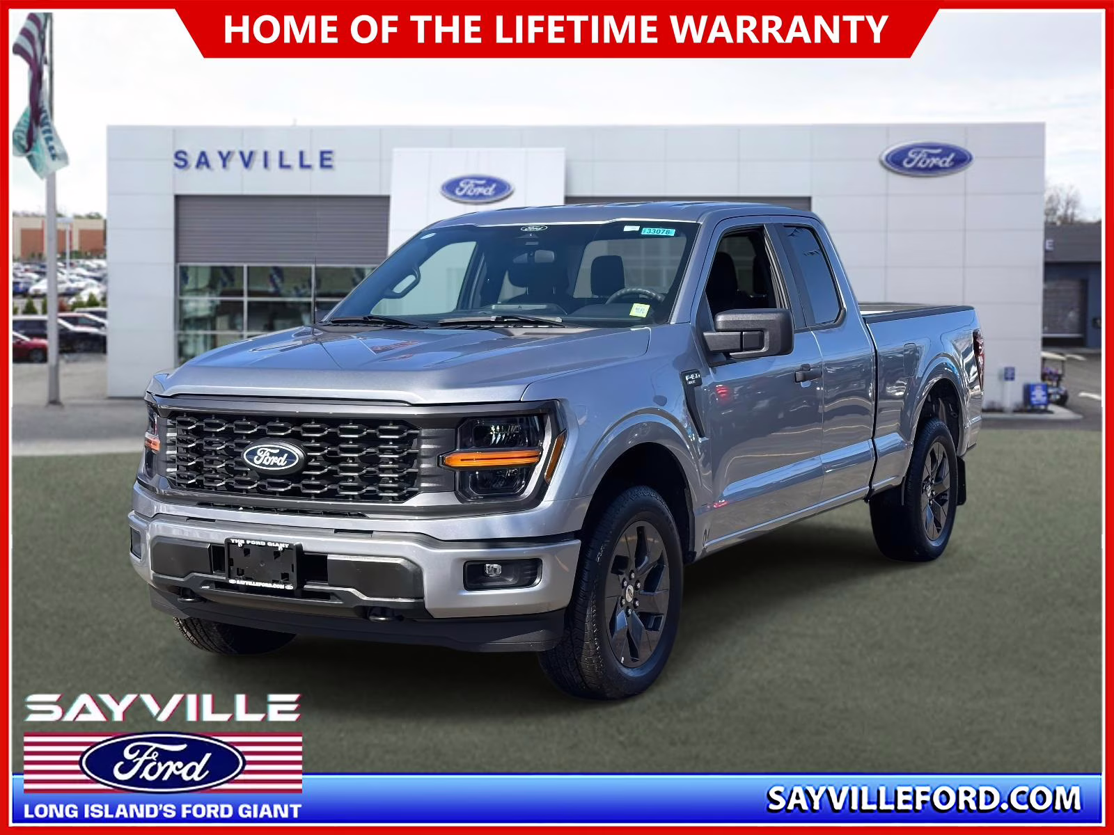 2025 Iconic Silver Metallic Ford F-150 STX 4WD SuperCab 6.5' Box 4X4 Truck