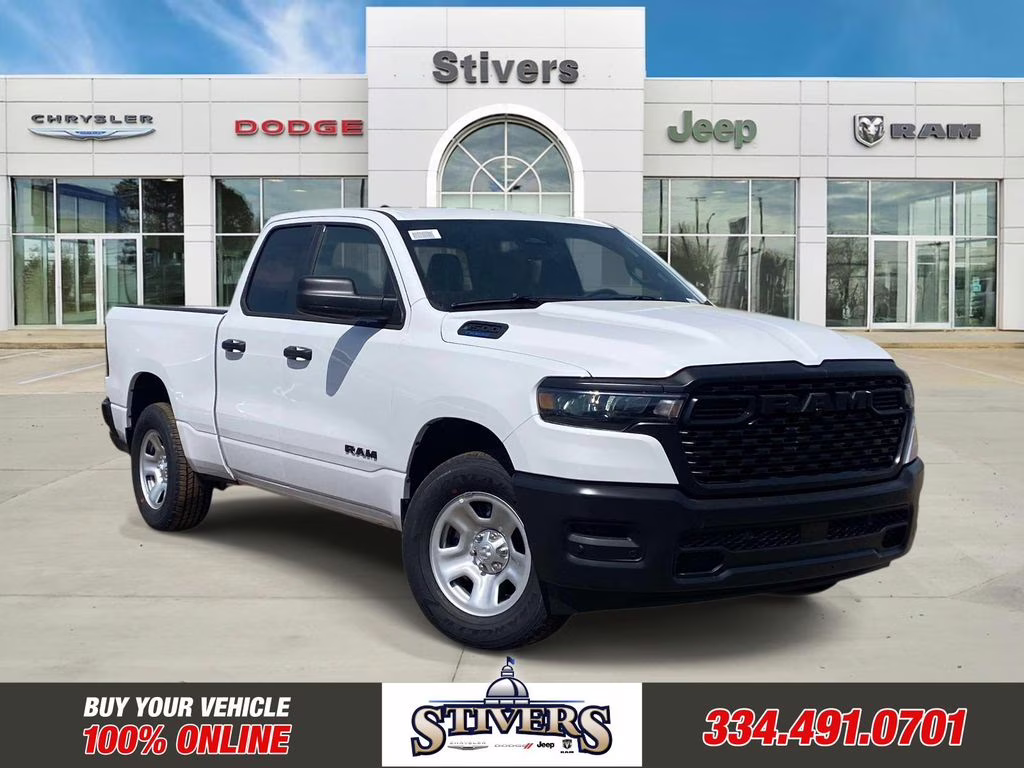 2026 Bright White Clearcoat Ram 1500 Tradesman RWD Truck