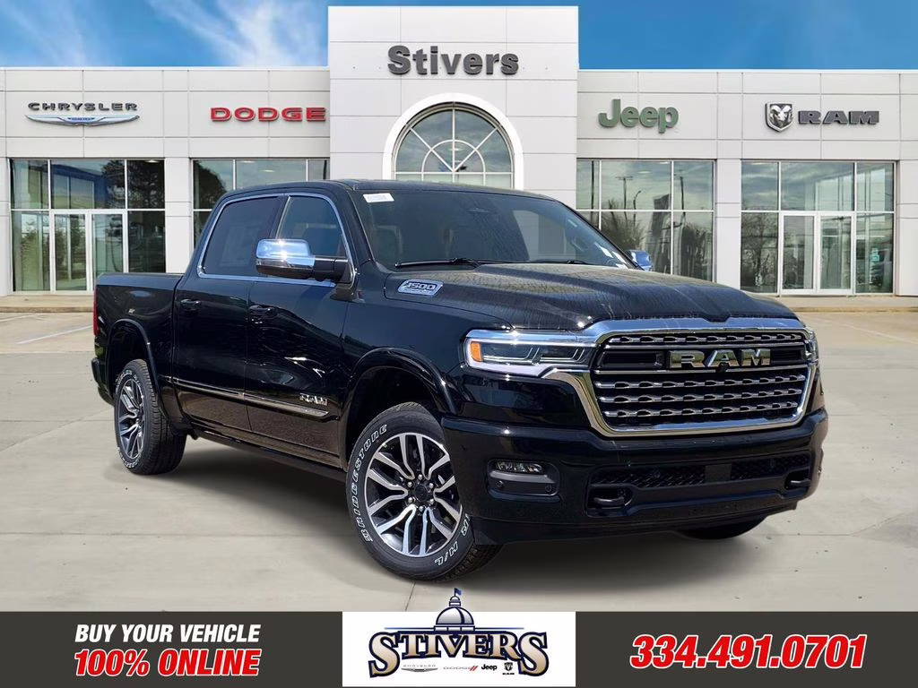 2026 Diamond Black Crystal Pearlcoat Ram 1500 Limited 4X4 Truck