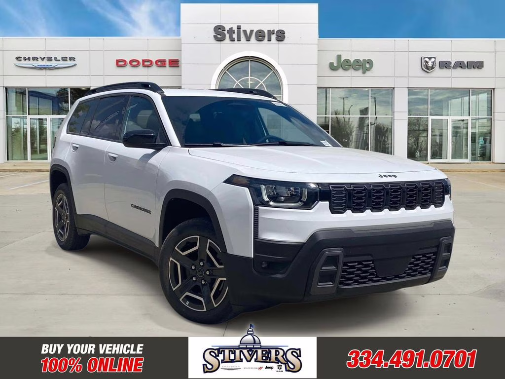 2026 Bright White Clearcoat Jeep Cherokee Laredo 4X4 SUV