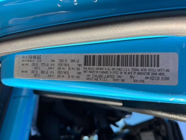 2018 Chief Clearcoat Jeep Wrangler JK Sahara 4X4 SUV