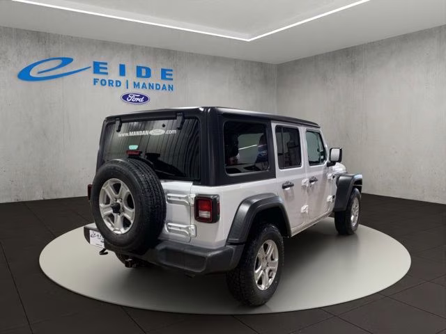 2021 Bright White Clearcoat Jeep Wrangler Unlimited Sport S 4X4 SUV