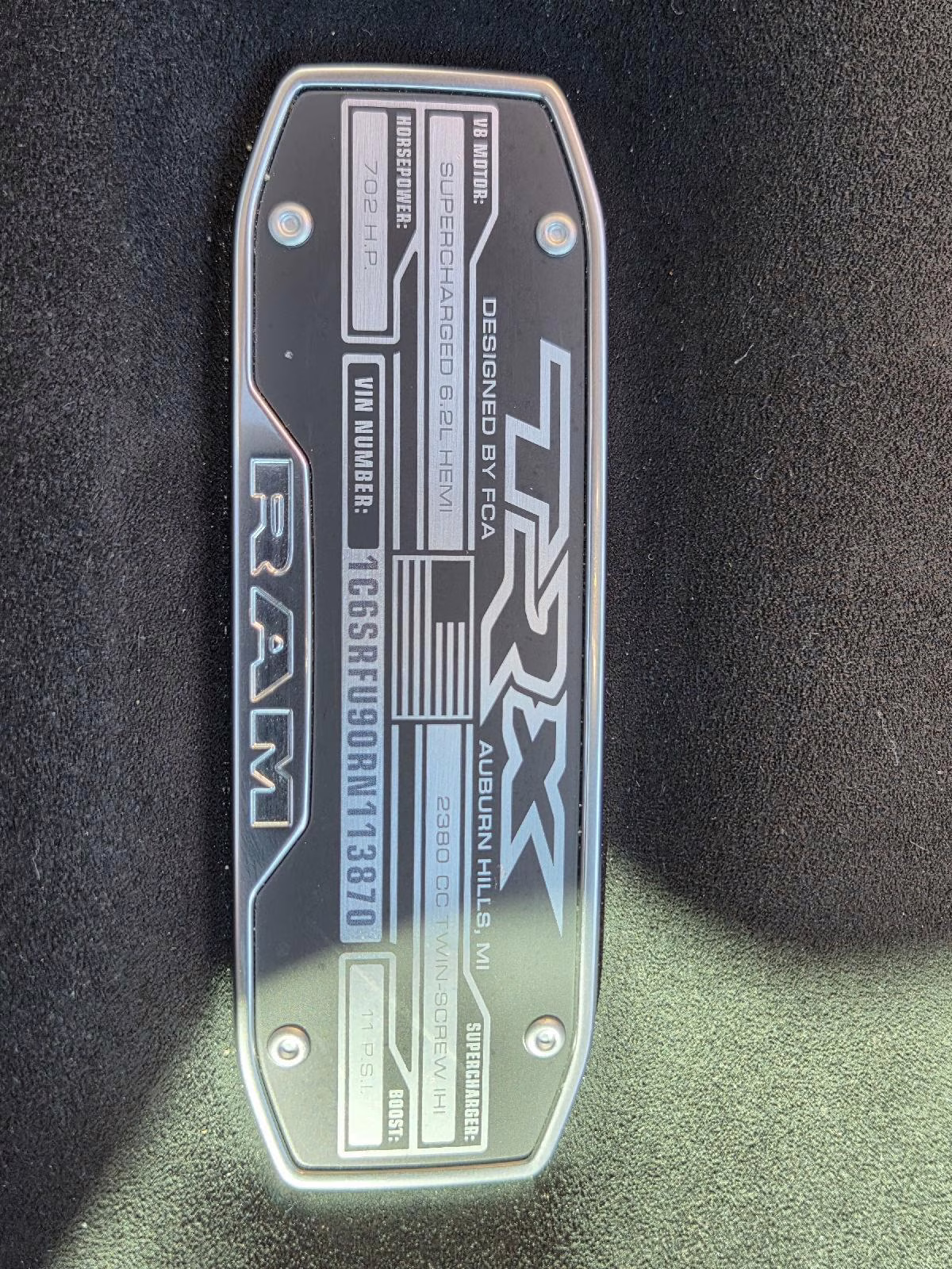 2024 Diamond Black Crystal Pearlcoat Ram 1500 TRX 4X4 Truck