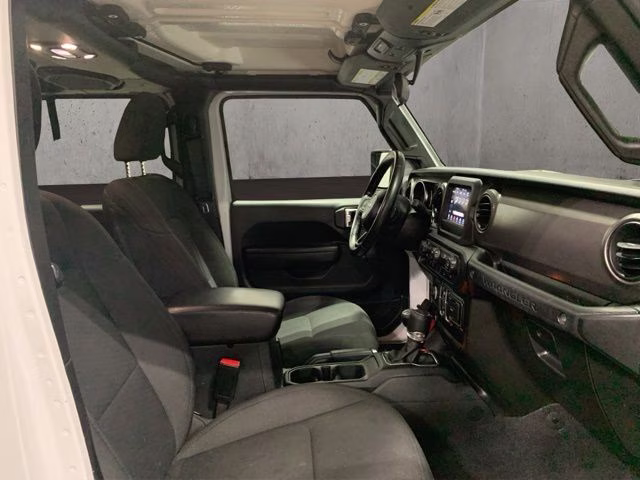 2021 Bright White Clearcoat Jeep Wrangler Unlimited Sport S 4X4 SUV