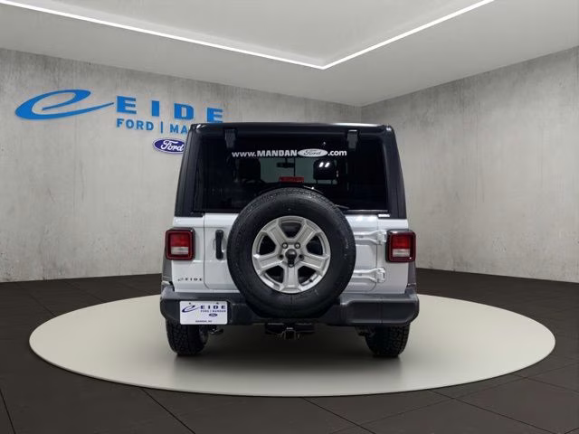 2021 Bright White Clearcoat Jeep Wrangler Unlimited Sport S 4X4 SUV
