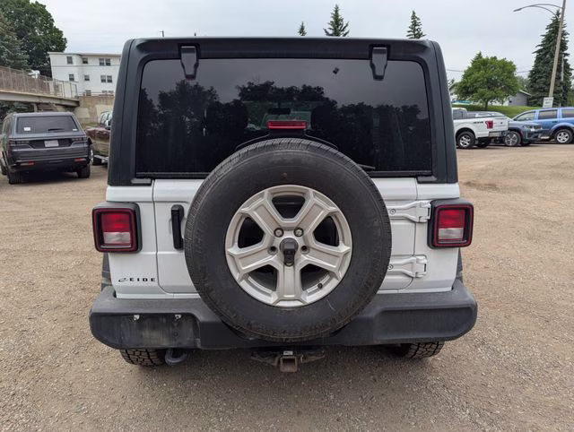 2021 Bright White Clearcoat Jeep Wrangler Unlimited Sport S 4X4 SUV