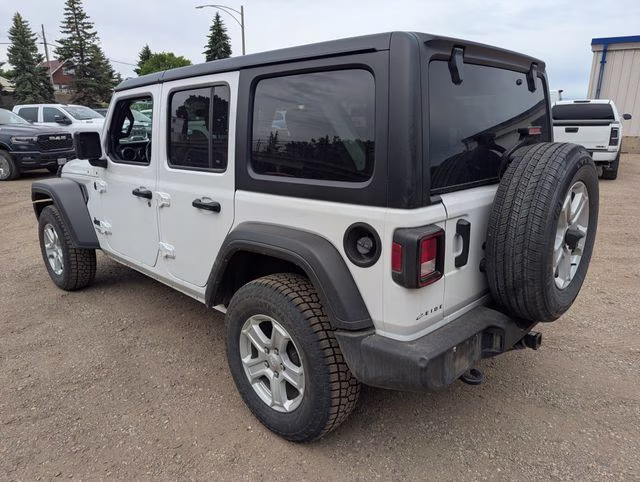 2021 Bright White Clearcoat Jeep Wrangler Unlimited Sport S 4X4 SUV