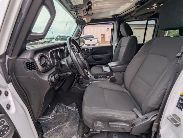 2021 Bright White Clearcoat Jeep Wrangler Unlimited Sport S 4X4 SUV