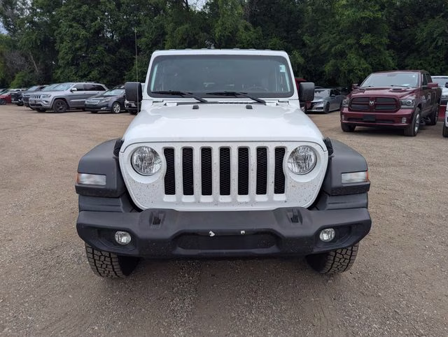 2021 Bright White Clearcoat Jeep Wrangler Unlimited Sport S 4X4 SUV