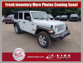 2021 Bright White Clearcoat Jeep Wrangler Unlimited Sport S 4X4 SUV