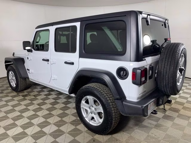 2021 Bright White Clearcoat Jeep Wrangler Unlimited Sport S 4X4 SUV