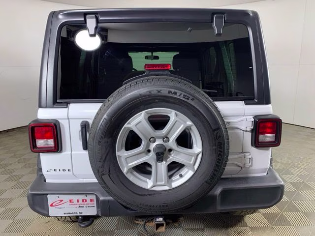 2021 Bright White Clearcoat Jeep Wrangler Unlimited Sport S 4X4 SUV