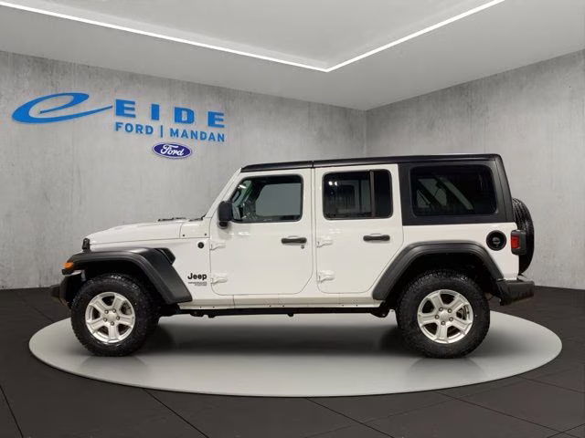 2021 Bright White Clearcoat Jeep Wrangler Unlimited Sport S 4X4 SUV