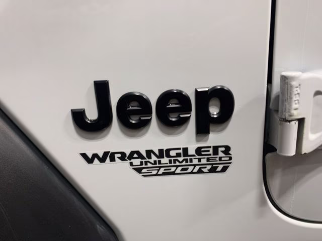 2021 Bright White Clearcoat Jeep Wrangler Unlimited Sport S 4X4 SUV