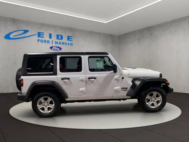 2021 Bright White Clearcoat Jeep Wrangler Unlimited Sport S 4X4 SUV