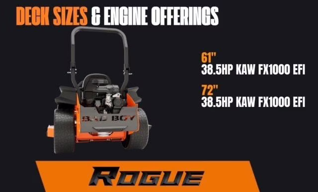 2026 Orange Bad Boy Rogue 61 Kawasaki 35HP