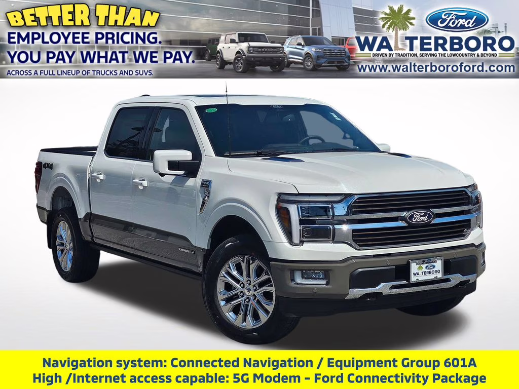 2026 Star White Metallic Tri-Coat Ford F-150 King Ranch 4X4 Truck
