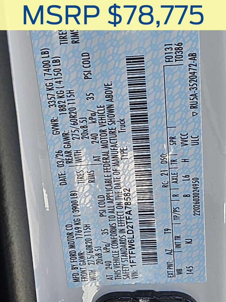 2026 Star White Metallic Tri-Coat Ford F-150 King Ranch 4X4 Truck