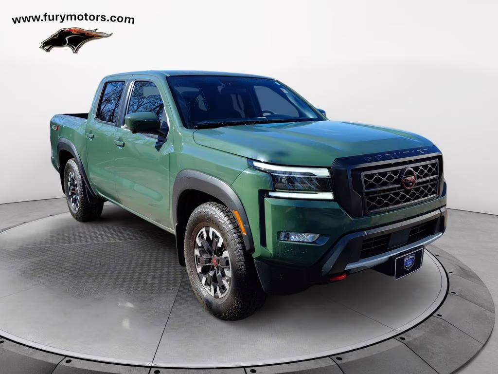2024 Tactical Green Metallic Nissan Frontier PRO-X w/Convenience & Tech Pkg RWD Truck