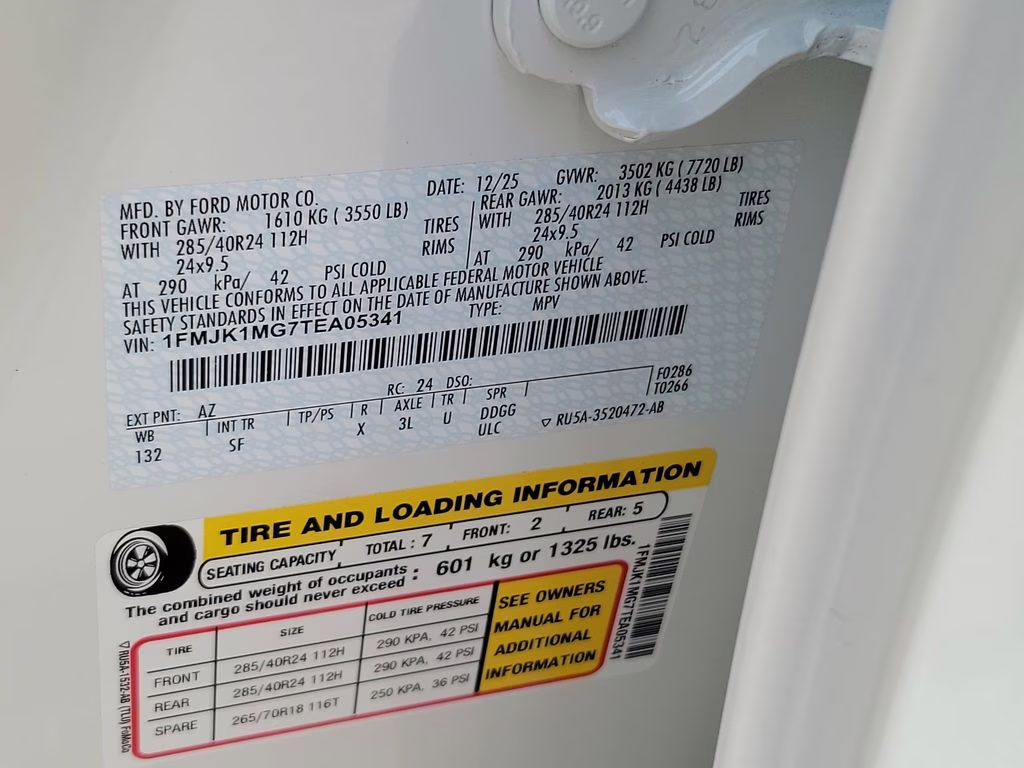 2026 STAR WHITE MET TRI-COAT Ford Expedition Max Platinum Max 4X4 SUV