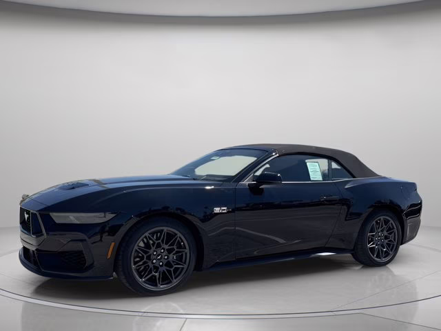 2025 Shadow Black Ford Mustang GT Premium RWD Convertible