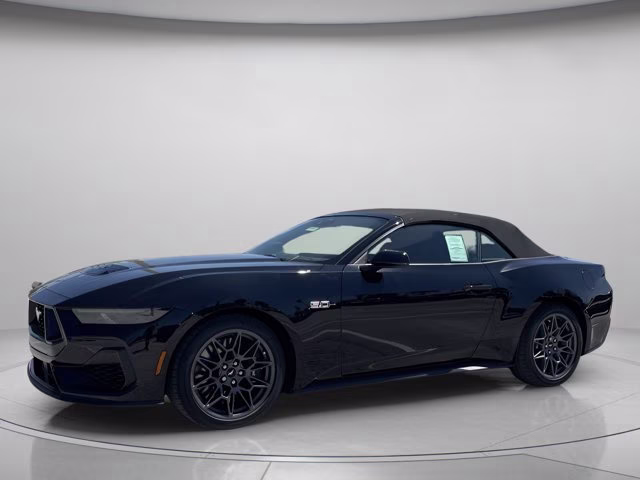 2025 Shadow Black Ford Mustang GT Premium RWD Convertible