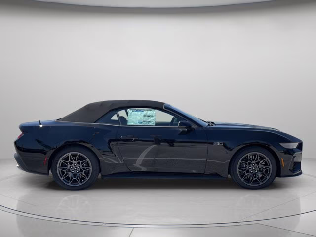 2025 Shadow Black Ford Mustang GT Premium RWD Convertible
