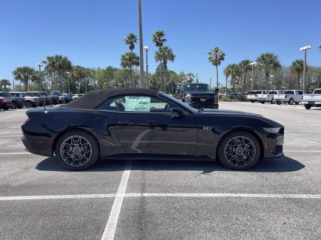 2025 Shadow Black Ford Mustang GT Premium RWD Convertible