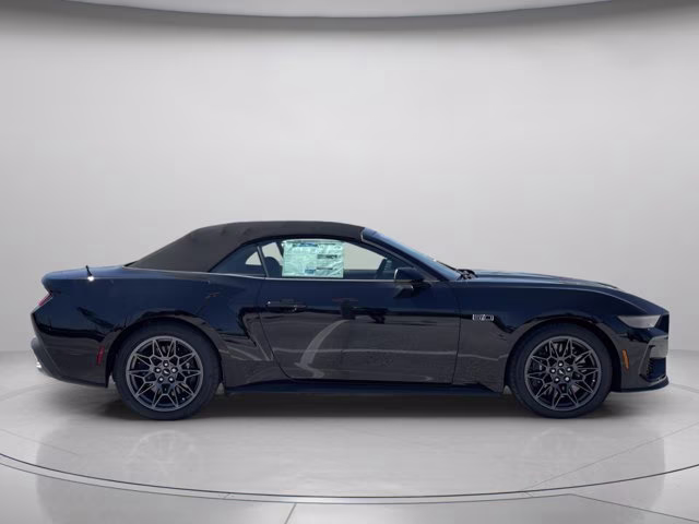2025 Shadow Black Ford Mustang GT Premium RWD Convertible