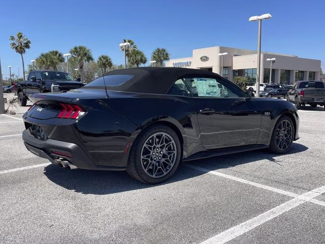 2025 Shadow Black Ford Mustang GT Premium RWD Convertible