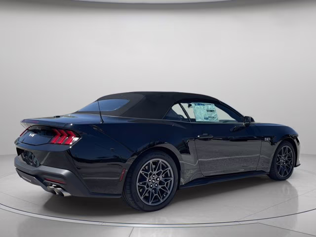 2025 Shadow Black Ford Mustang GT Premium RWD Convertible