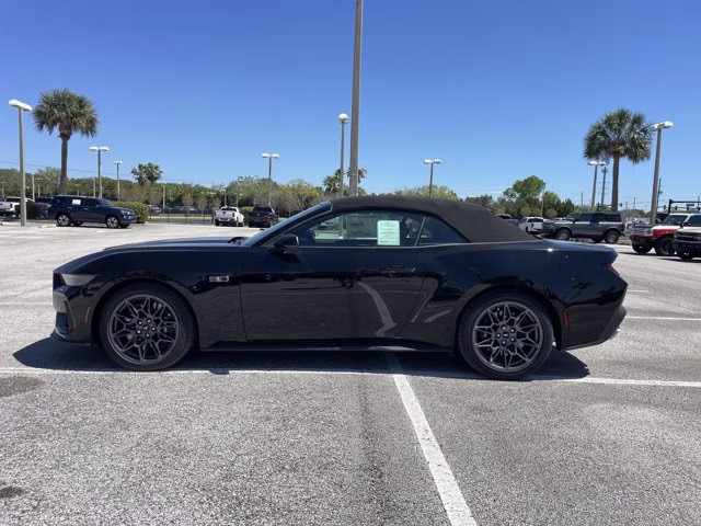 2025 Shadow Black Ford Mustang GT Premium RWD Convertible
