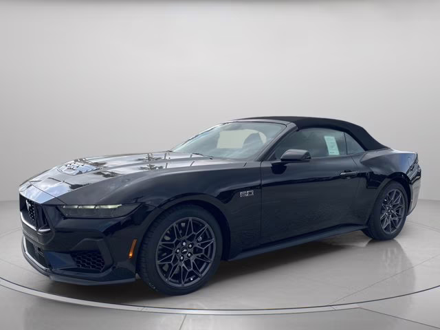 2025 Shadow Black Ford Mustang GT Premium RWD Convertible
