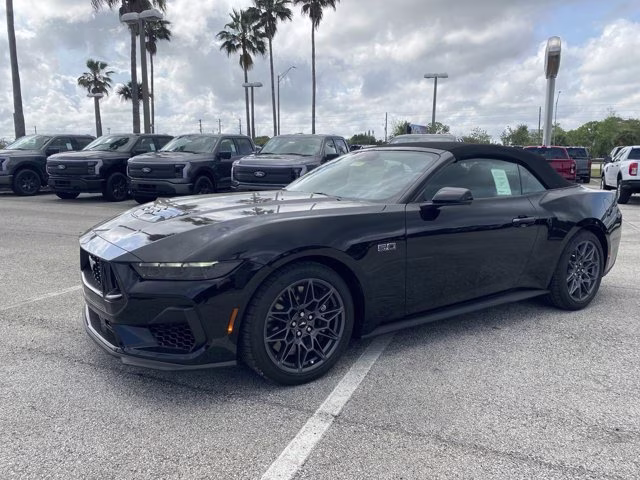 2025 Shadow Black Ford Mustang GT Premium RWD Convertible