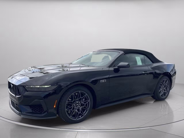 2025 Shadow Black Ford Mustang GT Premium RWD Convertible