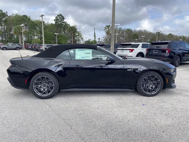 2025 Shadow Black Ford Mustang GT Premium RWD Convertible