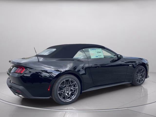 2025 Shadow Black Ford Mustang GT Premium RWD Convertible