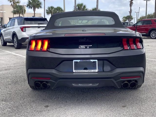 2025 Shadow Black Ford Mustang GT Premium RWD Convertible