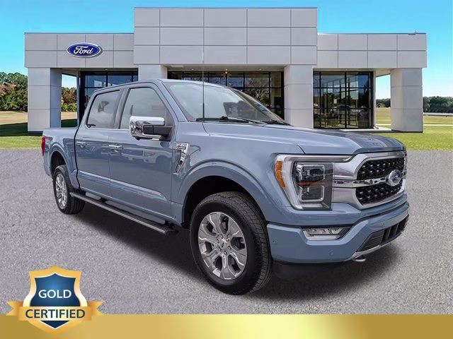2023 Azure Gray Metallic Tri-Coat Ford F-150 Platinum 4X4 Truck