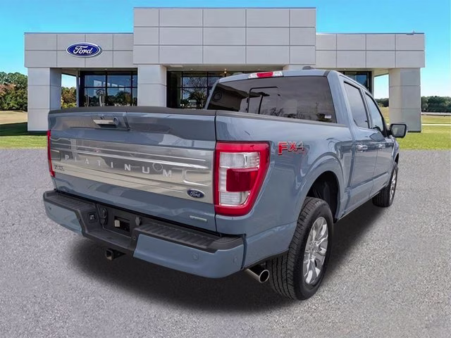2023 Azure Gray Metallic Tri-Coat Ford F-150 Platinum 4X4 Truck