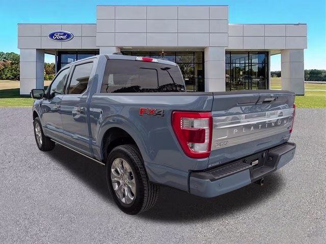 2023 Azure Gray Metallic Tri-Coat Ford F-150 Platinum 4X4 Truck