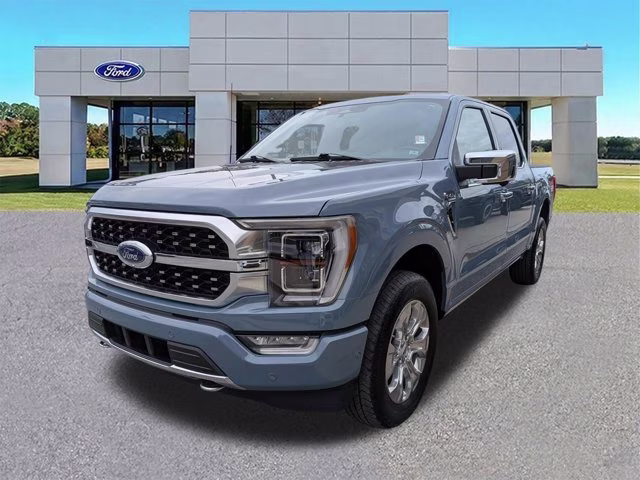 2023 Azure Gray Metallic Tri-Coat Ford F-150 Platinum 4X4 Truck