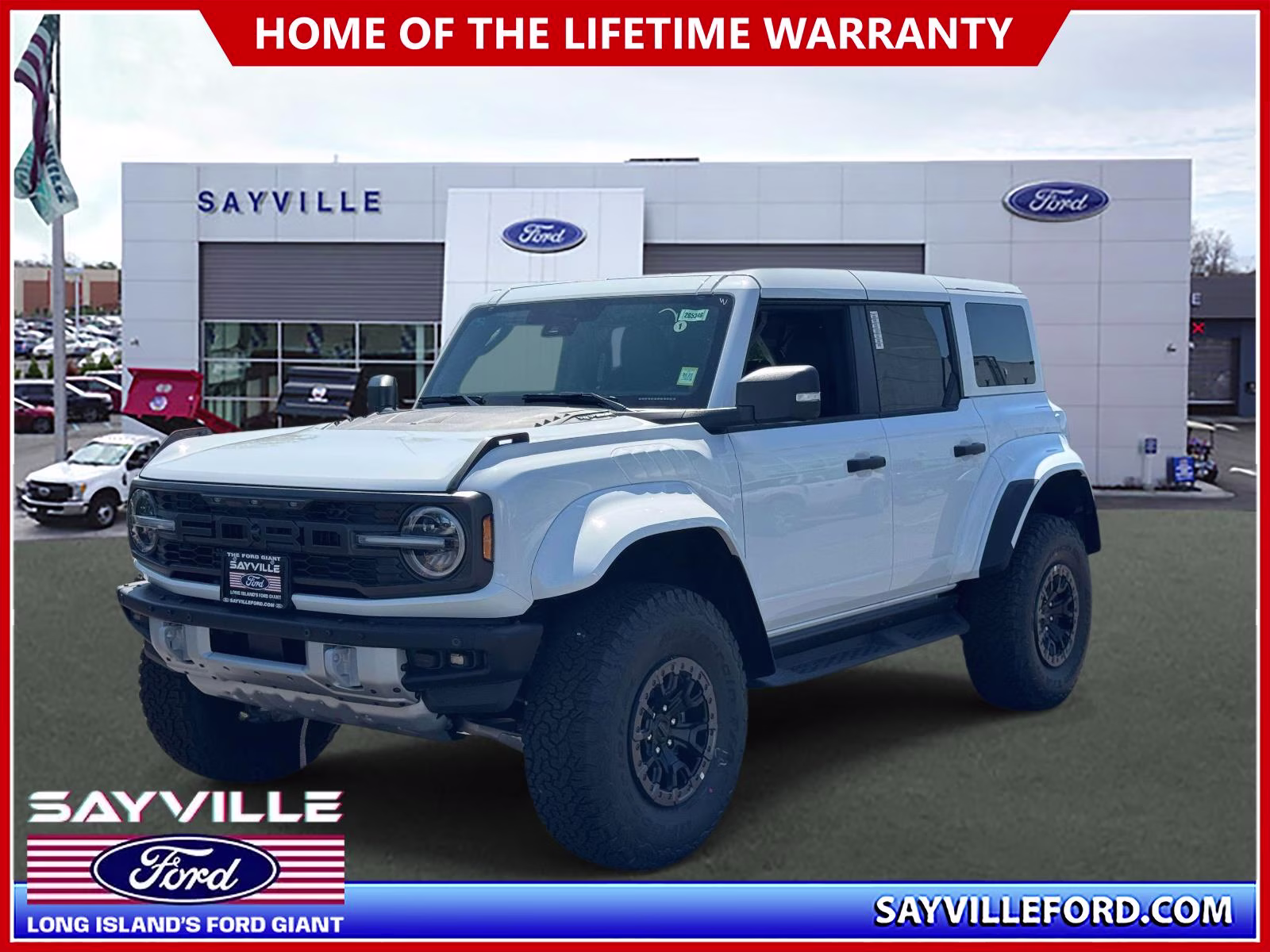 2026 Oxford White Ford Bronco Raptor 4 Door Advanced 4x4 4X4 SUV