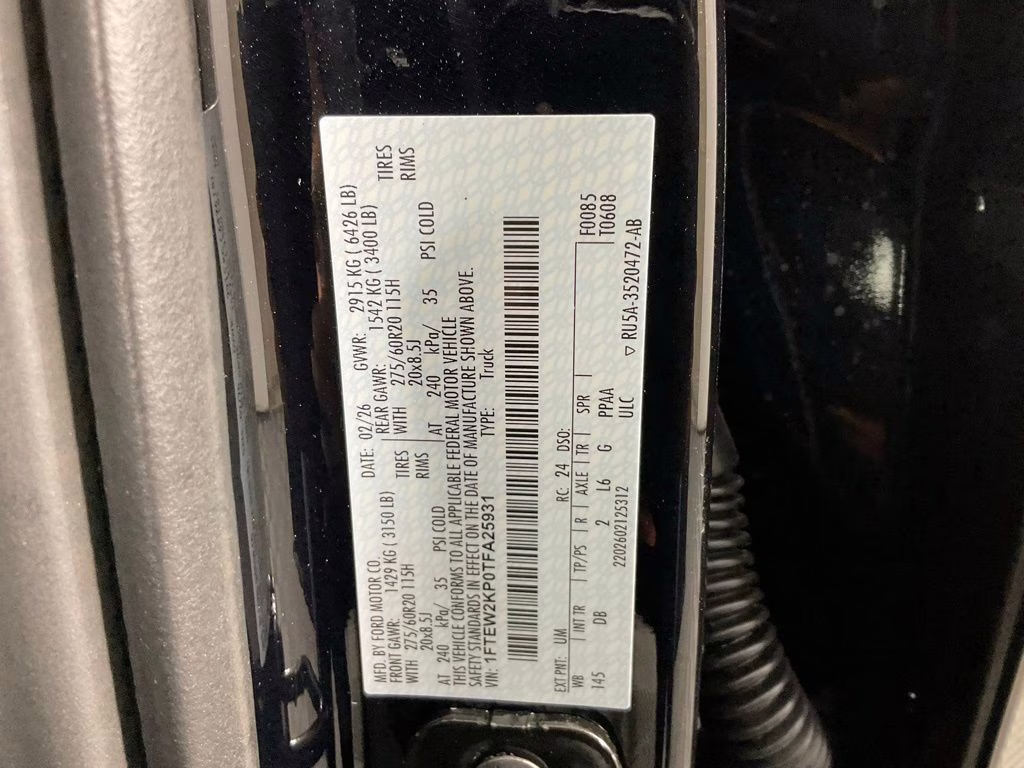 2026 Black Metallic Ford F-150 STX RWD Truck