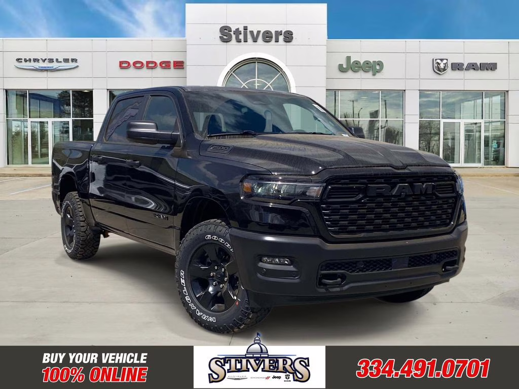 2026 Diamond Black Crystal Pearlcoat Ram 1500 Warlock 4X4 Truck