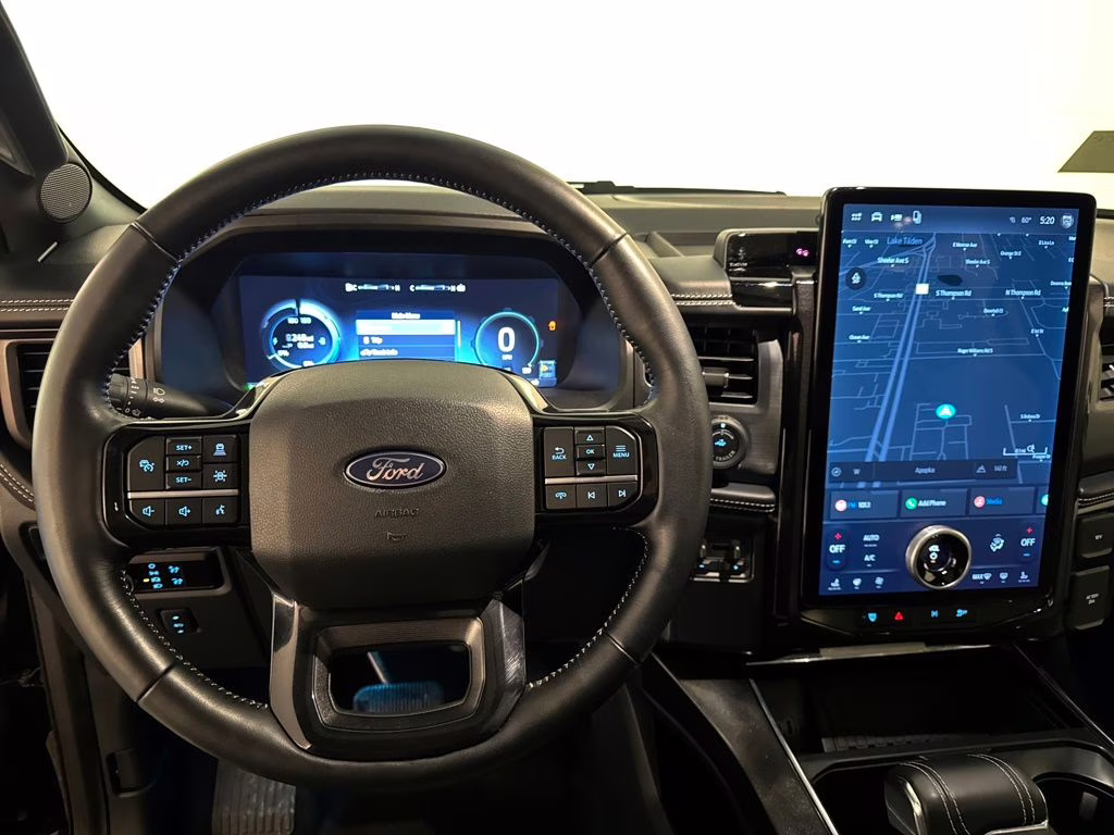 2025 Agate Black Metallic Ford F-150 Lightning Platinum AWD Truck