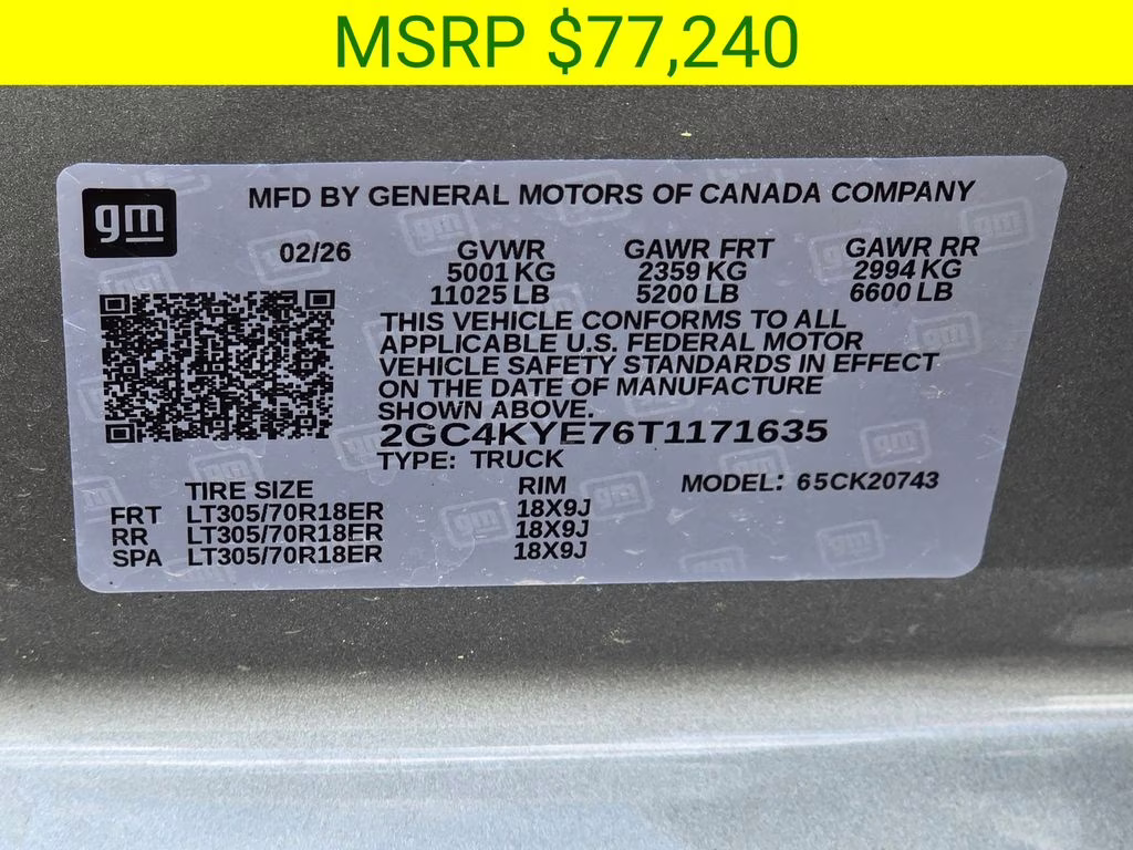 2026 Sterling Gray Metallic Chevrolet Silverado 2500HD ZR2 4X4 Truck