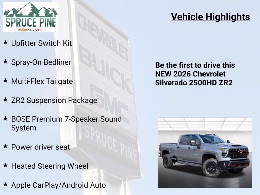 2026 Sterling Gray Metallic Chevrolet Silverado 2500HD ZR2 4X4 Truck